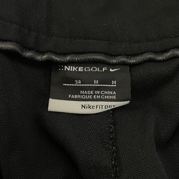 Nike Golf Men's W34 Black Flat Front Bermuda Dri-Fit Golf Shorts - Picture 6 of 9